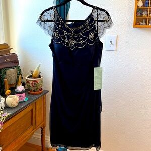 DJ JAZ Navy Blue Cocktail Dress Sz 18